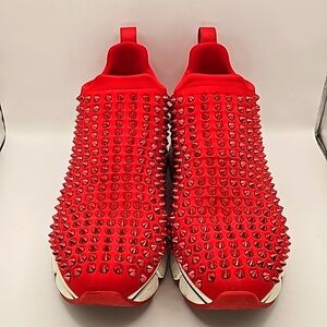 Christian Louboutin Spike Neoprene Sneakers